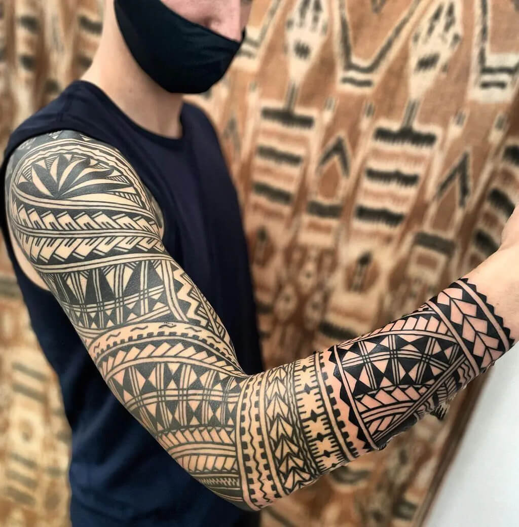Tribal Art Arm Tattoo for Men
