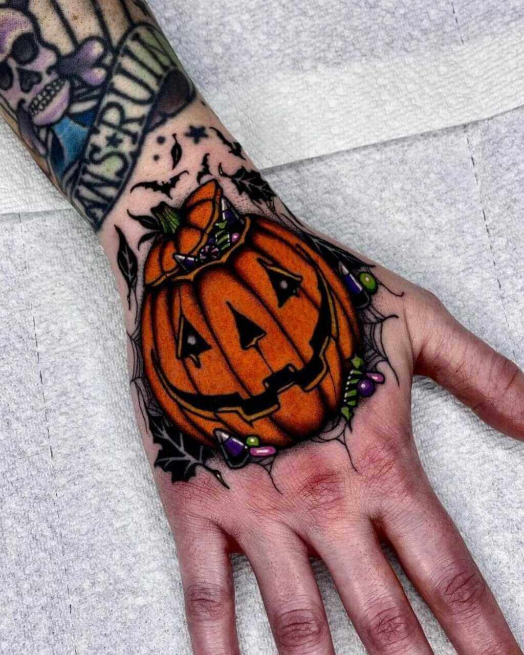 Halloween Hand Tattoos for Men