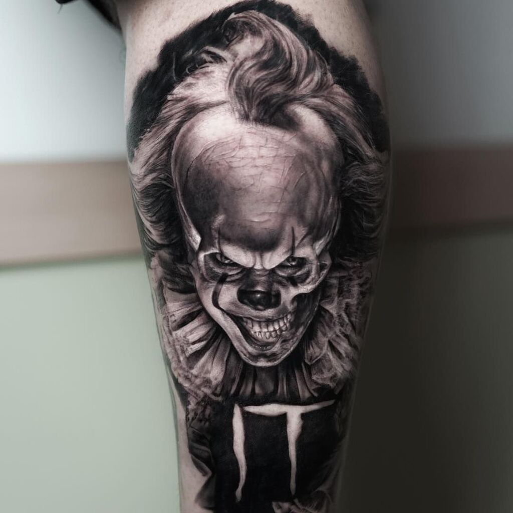 Pennywise-Inspired Forearm Tattoo