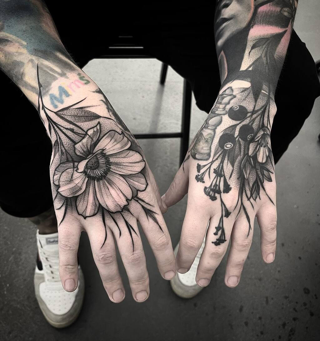 mens hand tattoo ideas