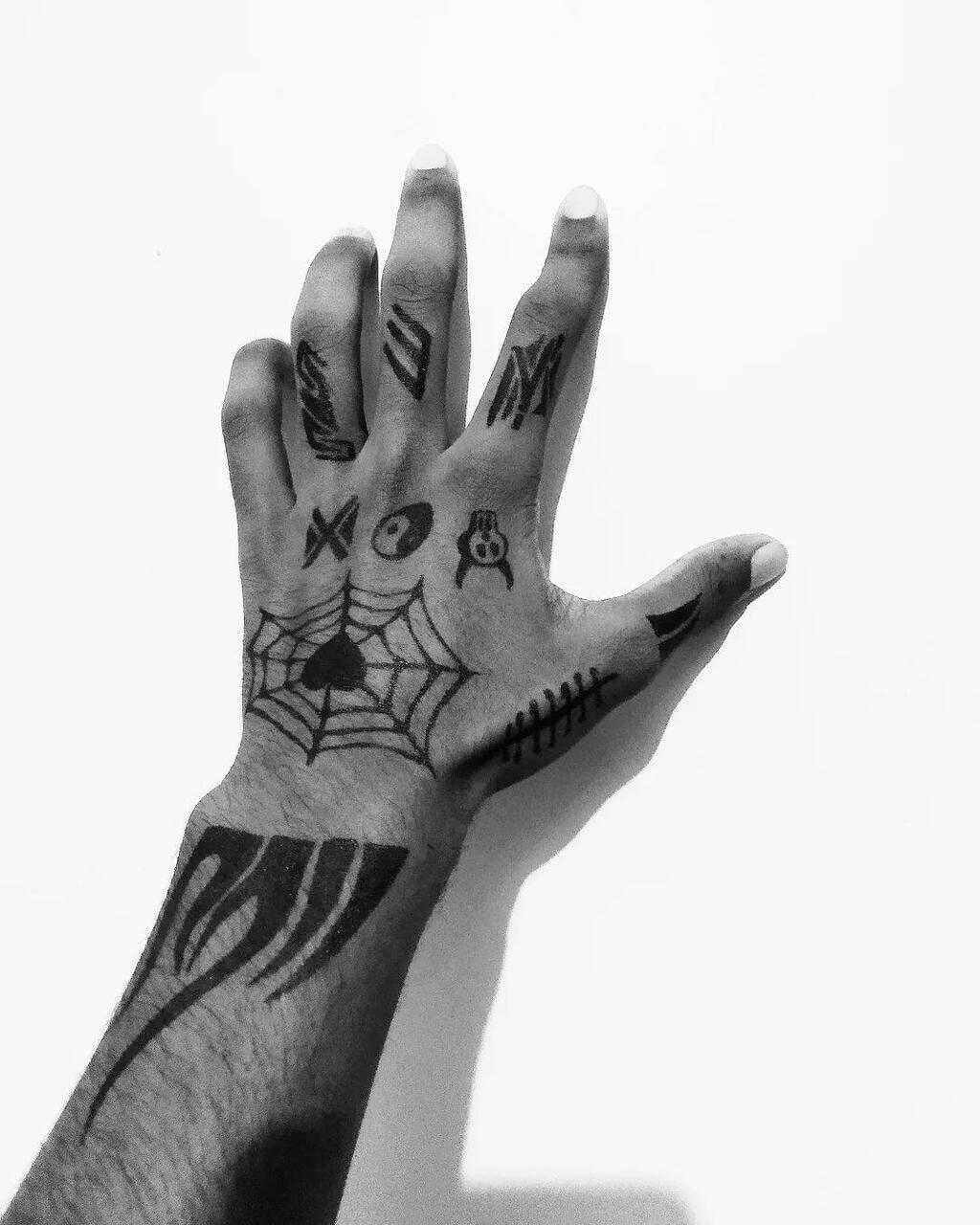 mens hand tattoos