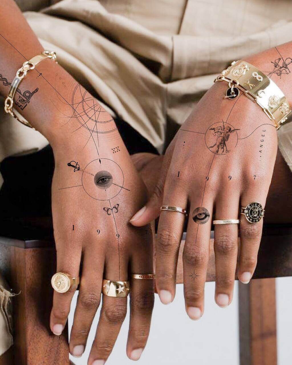 mens hand tattoos