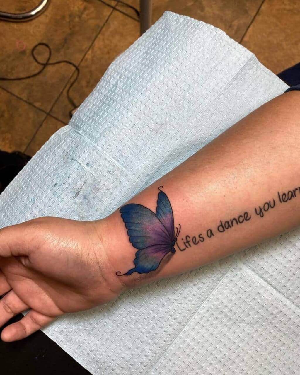 Butterfly Tattoo on Wrists