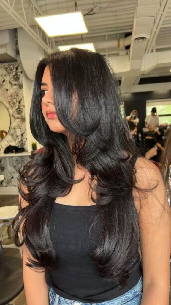 21 Long Hair Curtain Bangs To Look Chic and Trendy in 2023!