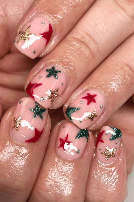 christmas nail art