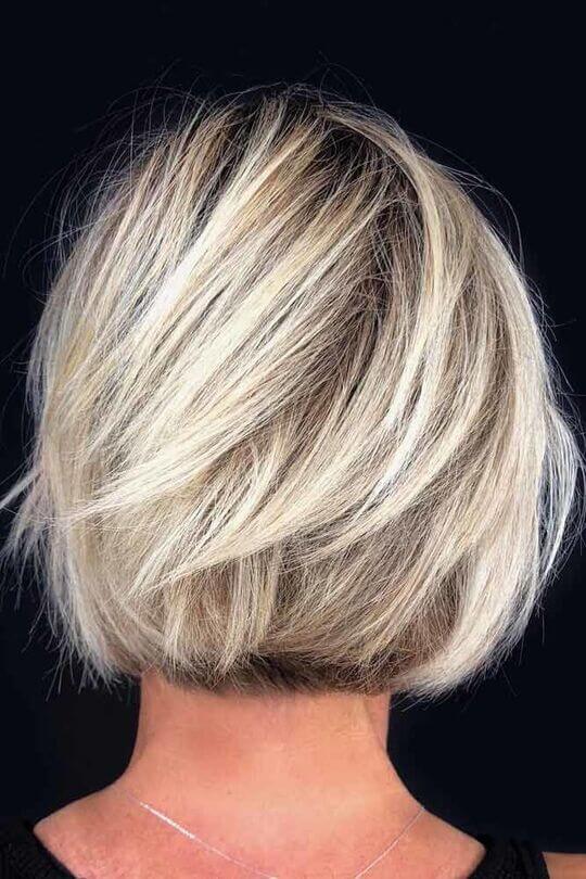 Darker Roots Short Haircut for Ladies