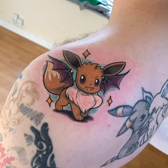 Eevee a Pokemon Anime Tattoos