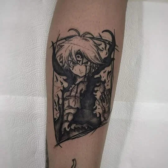Meliodas Anime Tattoos
