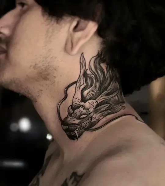 Tip 86+ about dragon neck tattoo super hot .vn