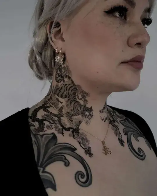 neck tattoos for men
