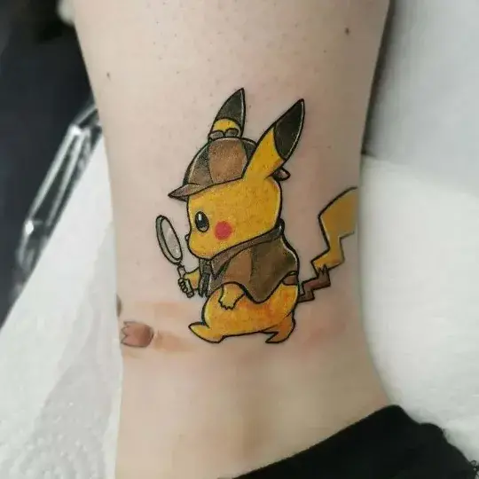 Pikachu a Pokemon Anime Tattoos