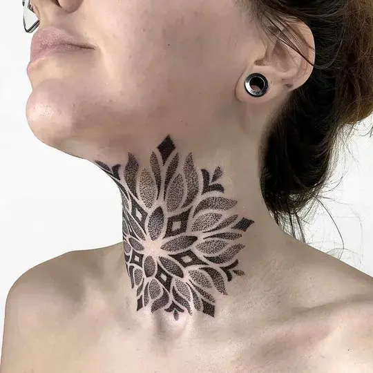 throat full neck tattoos