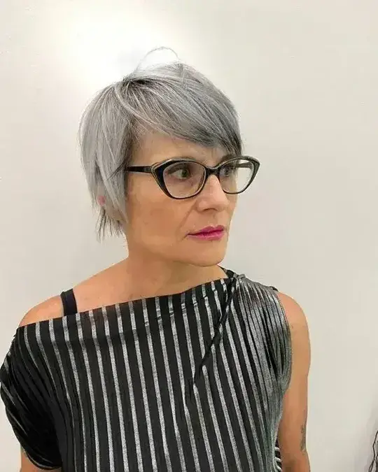 The Perfect Pixie Cut with Glasses 