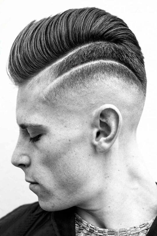 Edgy Two-Level Fade Haircut for Men