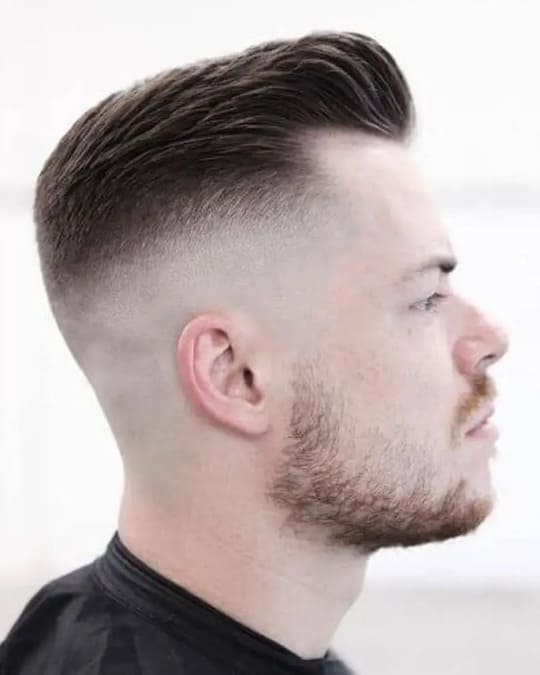 Straight Hair Fade Style