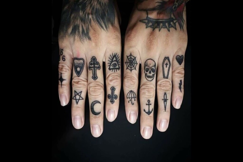 38276 Finger Tattoo Images Stock Photos  Vectors  Shutterstock