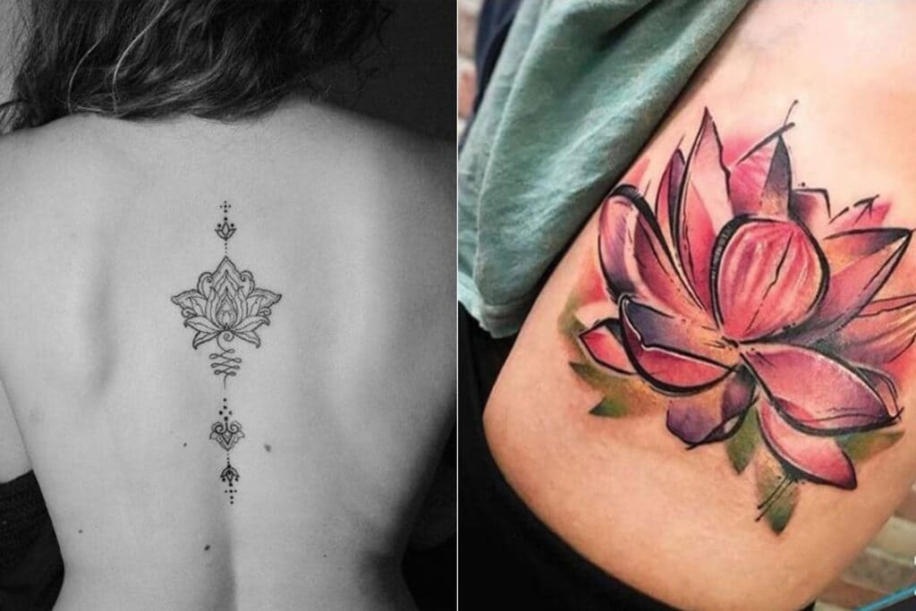 30 Amazing Lotus Flower Tattoo Ideas That You’ll Love