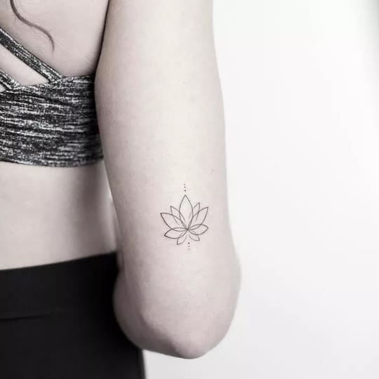 Back of the Arm Lotus Flower