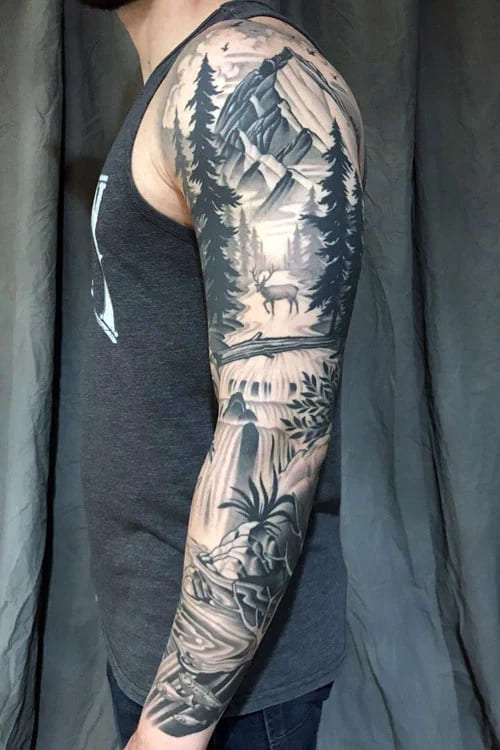 Shoulder Sleeve Tattoo