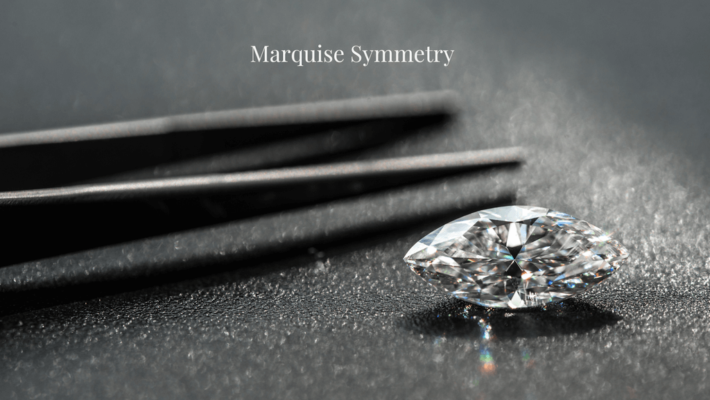 Symmetry of Marquise Cut Diamonds
