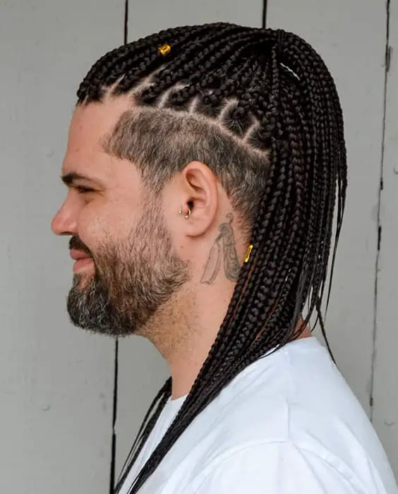 Box Braids Men 15 Cool Box Braids Hairstyles In 2024 Fashionterest 