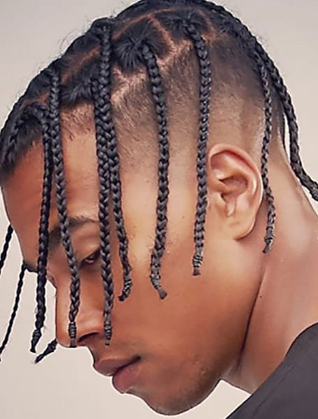 Small Box Braids Men