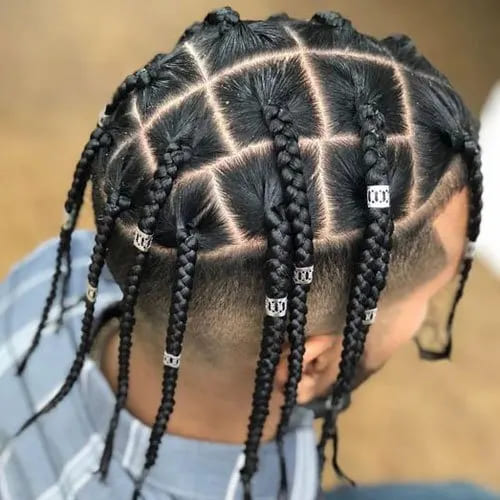 Box Braids Men: 15+ Cool Box Braids Hairstyles in 2024 | Fashionterest