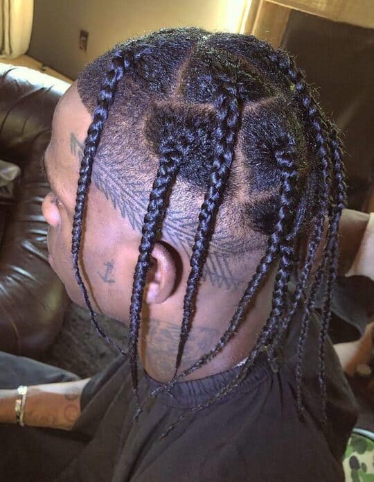 short box braids men