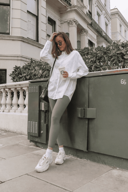 oversized white shirt outfit