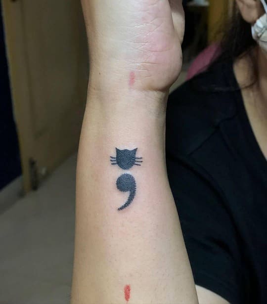 what does a semicolon tattoo mean