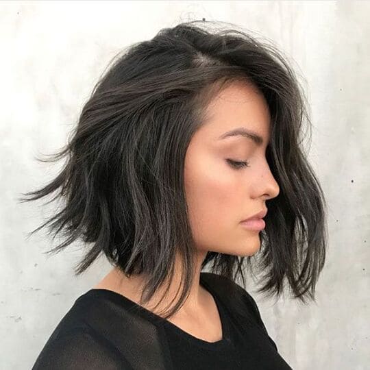 Blunt and Tousled Bob