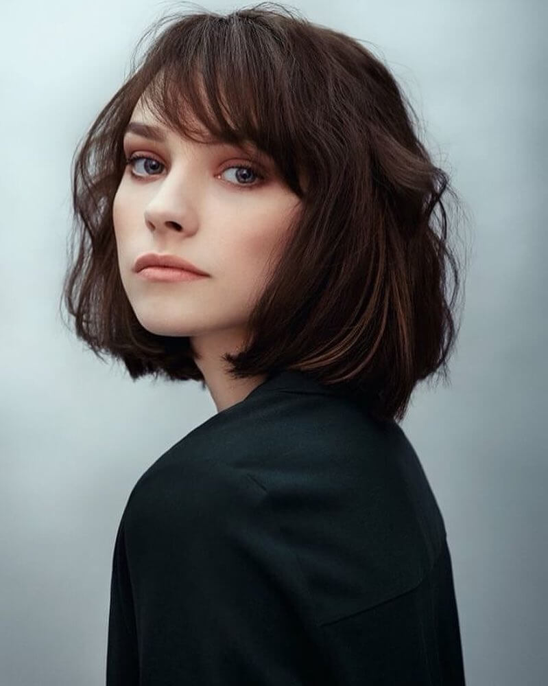 Professional Looks in Short Hair with Bangs