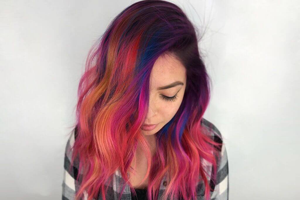 Sunset Balayage Hair Color 