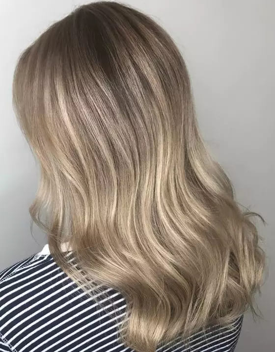 Honey Blonde with Rose Gold Highlights