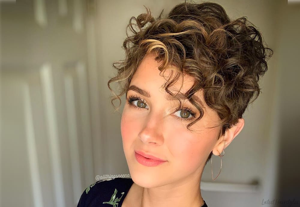 The Curly Pixie layered haircuts for curly hair