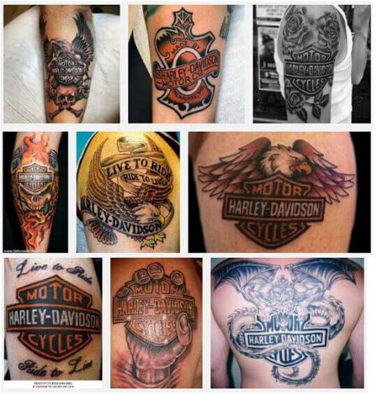 Designs of Harley-Davidson Tattoos