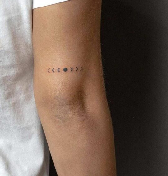 Phases of Moon Tattoo