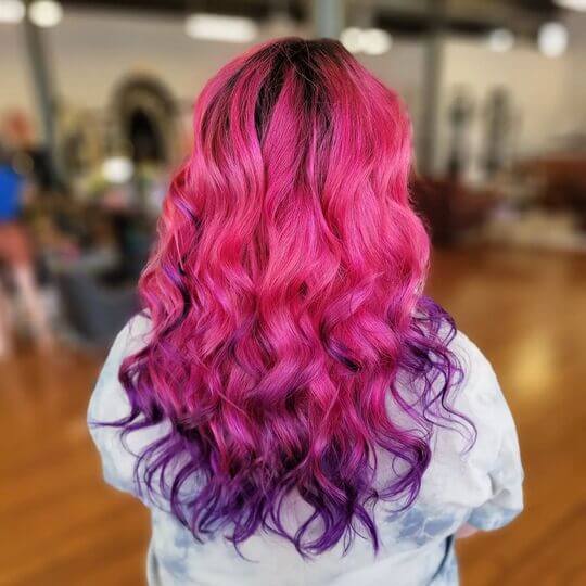 Fantasy Dip dye Hair Color