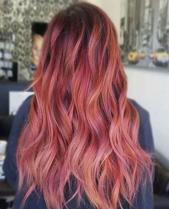 electric rose Hair Color
