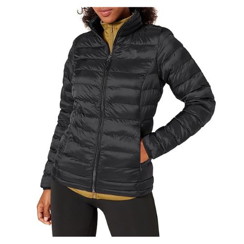 Amazon Essentials Women's Lightweight Long Sleeve Water Resistant Packable Puffer Jacket