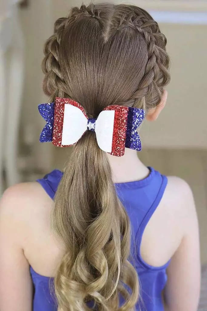 4th Of July Hairstyle For Girls