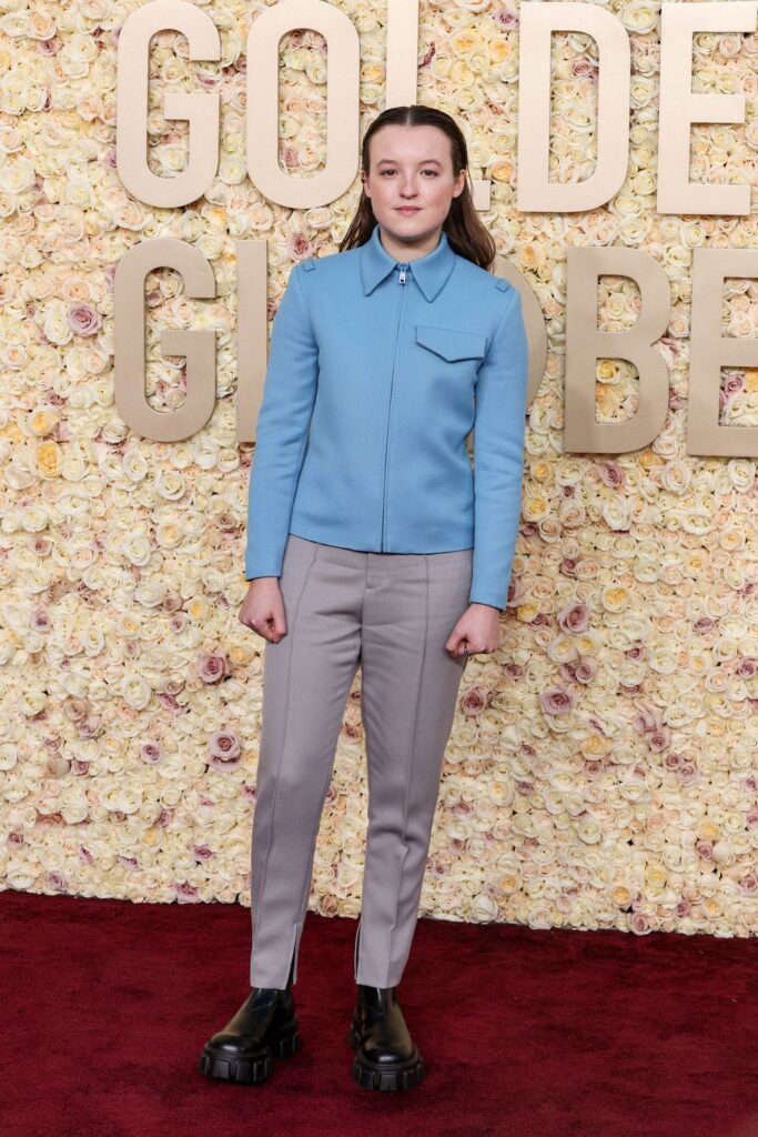 Bella Ramsey attend the 81st Annual Golden Globe Awards