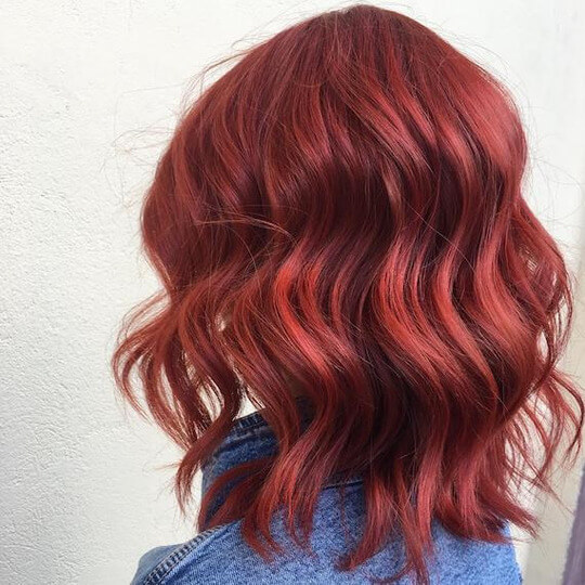 Cherry Red Auburn hair