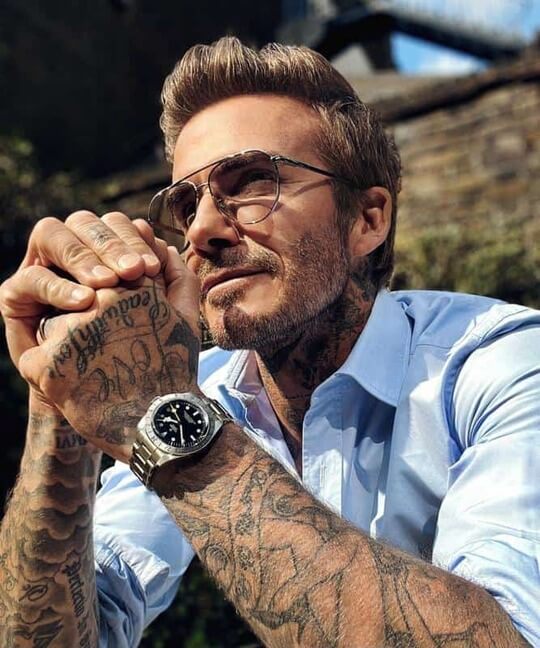 David Beckham hand tattoo for men