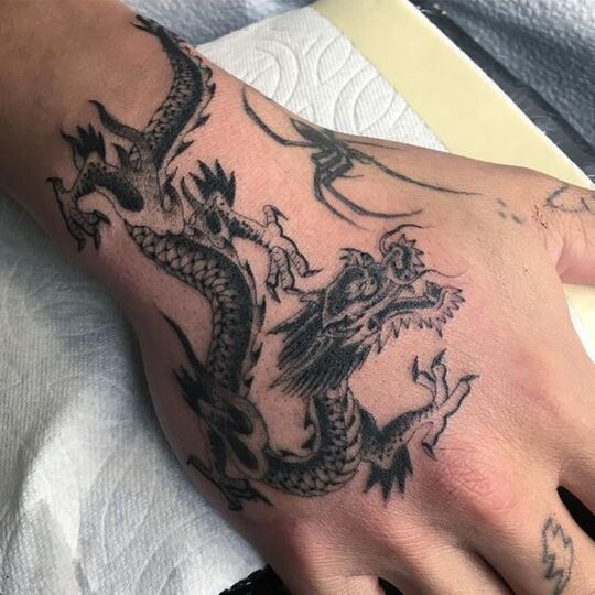 Dragon Hand Tattoos for Men