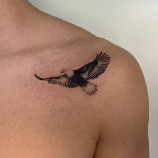 Eagle Shoulder Tattoos for Women