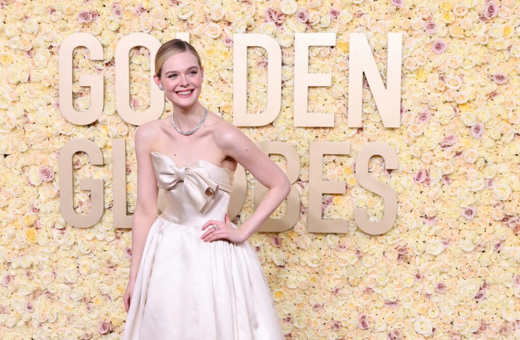 Elle Fanning attend the 81st Annual Golden Globe Awards