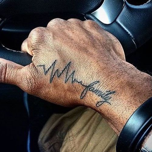 Family Hand Tattoos for Men