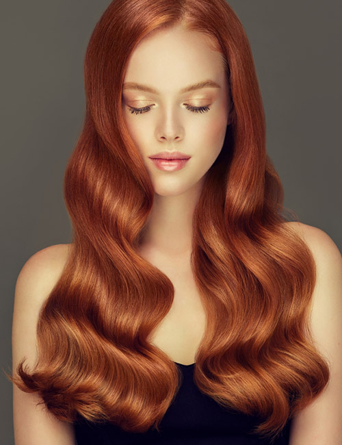 Golden Auburn hair