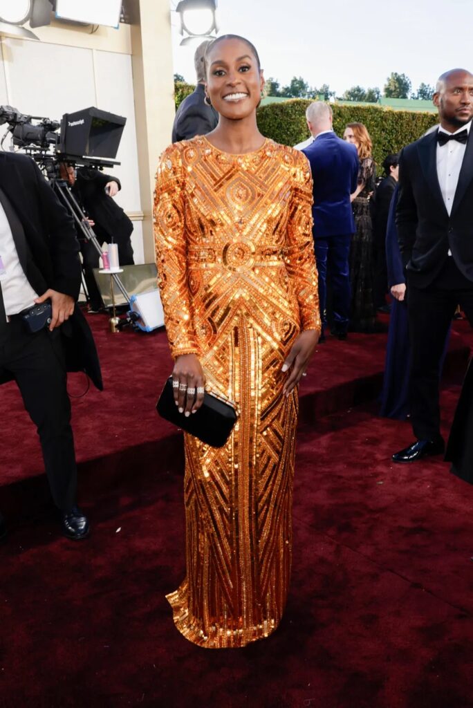 Issa Rae attend the 81st Annual Golden Globe Awards